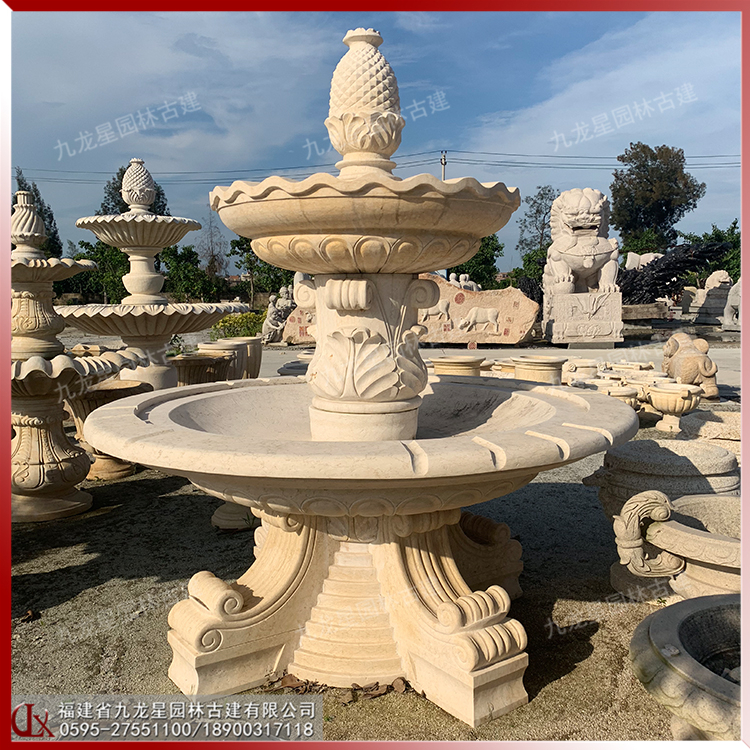 石材跌水噴泉圖片