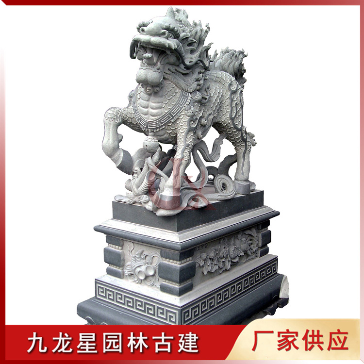 石雕麒麟圖片